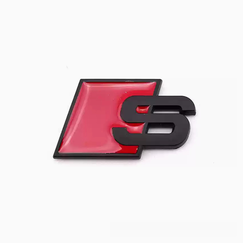 Asign Universal for Audi – S/RS Style "?" Emblem Sticker for Rear Trunk | Humorous Sport Badge