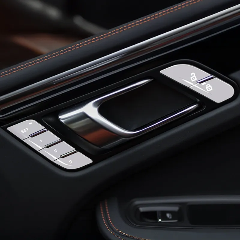 Asign Silver Chrome Door Switch Trim for Porsche Macan (2014–2024)