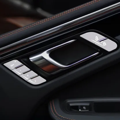 Asign Silver Chrome Door Switch Trim for Porsche Macan (2014–2024)