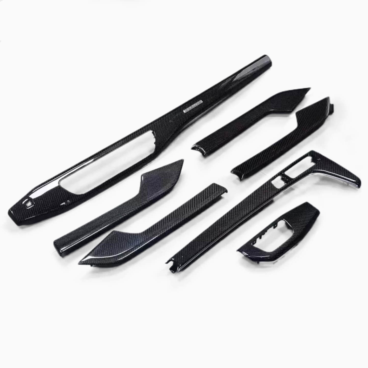 Asigncar Carbon Fiber Interior Trim Set – 7-Piece Kit, Fits 2020-2024 A4/S4/A5/S5