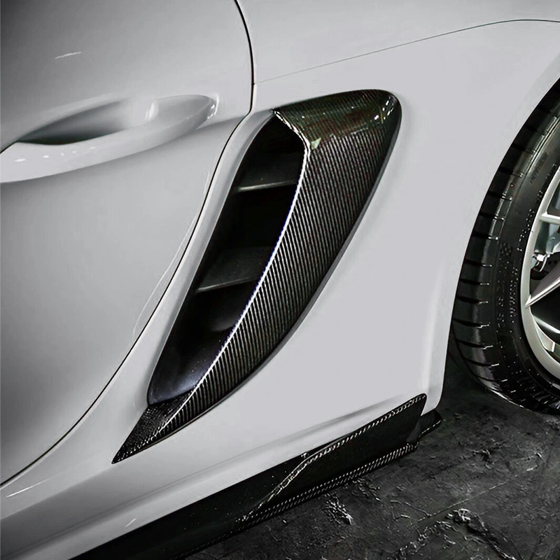 Asign Carbon Fiber GT4 Style Side Intake Scoops for Porsche 981/718 Cayman/Boxster