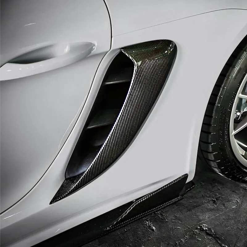 Asign Carbon Fiber GT4 Style Side Intake Scoops for Porsche 981/718 Cayman/Boxster