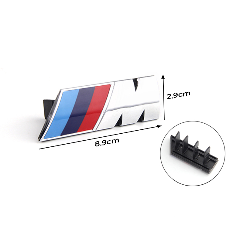 Asign Universal M Performance Front Grille Emblem Badge for BMW  – Compatible with All Vertical-Style Grilles