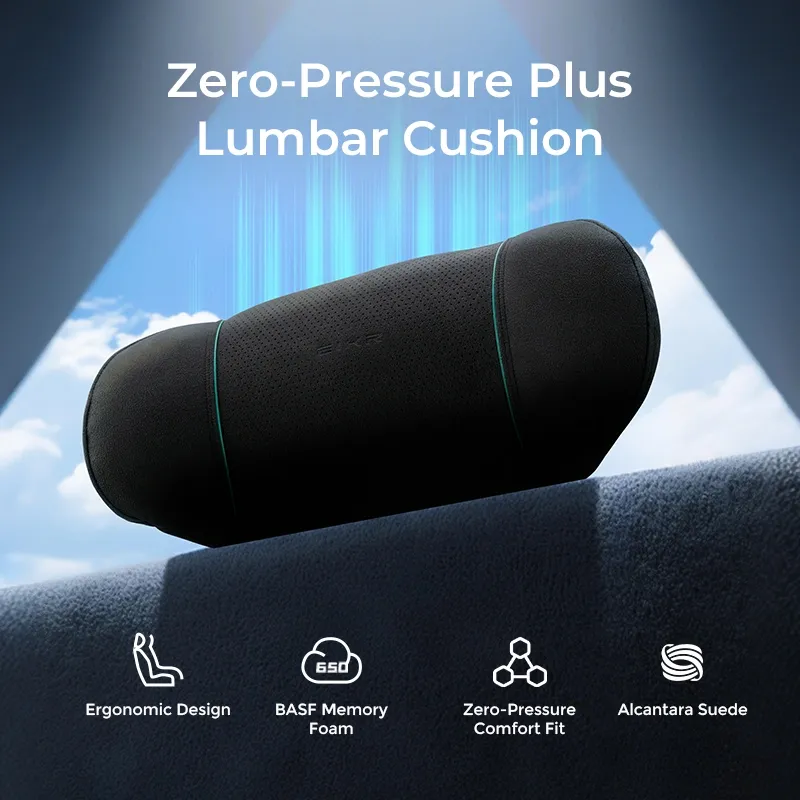 Asign Zero-Pressure Plus Lumbar Cushion – Ergonomic Memory Foam Back Support for Long Drives