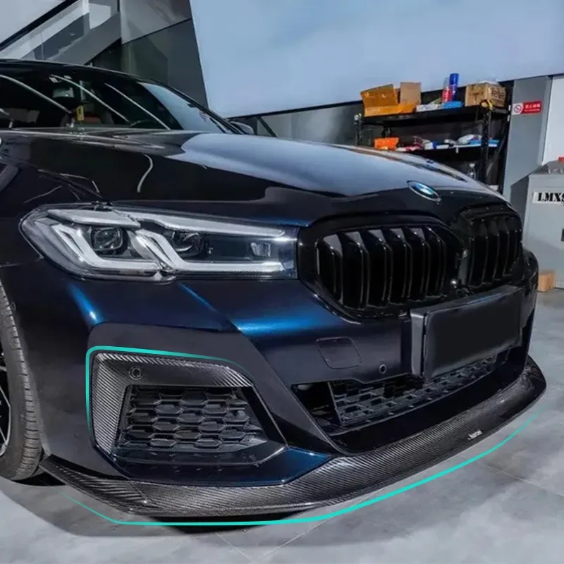Asign Dry Carbon Fiber Front Lip & Fog Overlays for BMW 5 Series G30 G31 LCI (M-Sport) 2020-ON