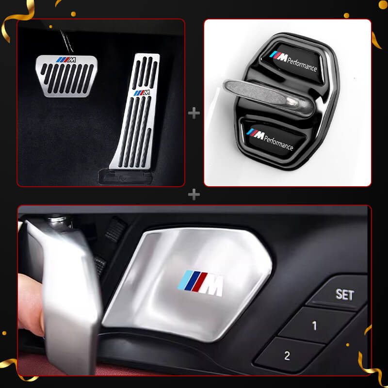 BMW Essential Interior Protection Kit: Performance Pedal Covers, Door Bowl Protectors & Door Lock Covers