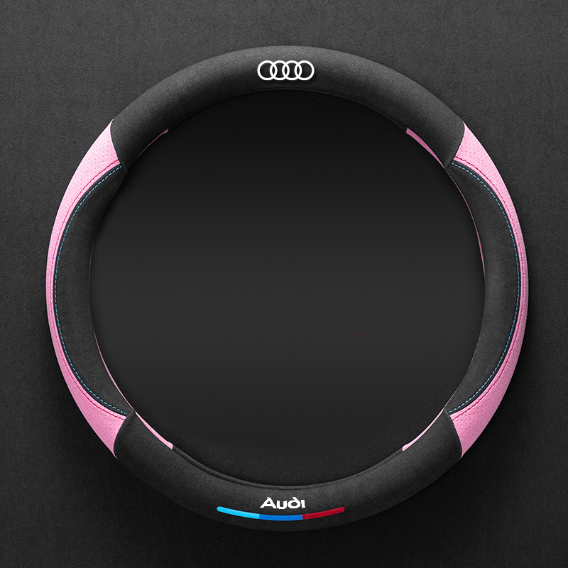 Asign Leather  Suede Steering Wheel Cover For Audi