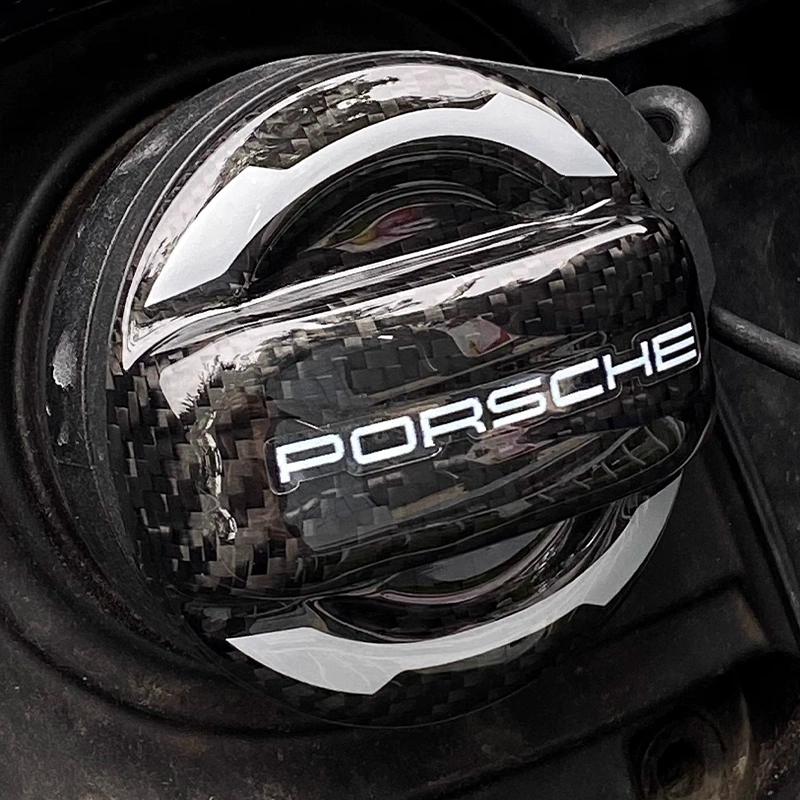 Asign Carbon-Style Fuel Tank Cap Cover for Porsche