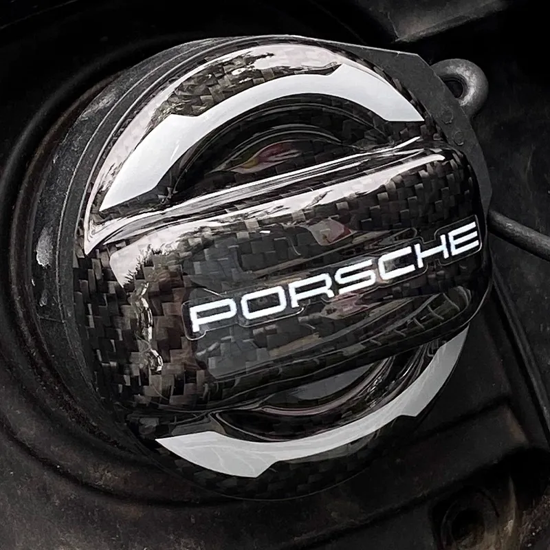 Asign Carbon-Style Fuel Tank Cap Cover for Porsche