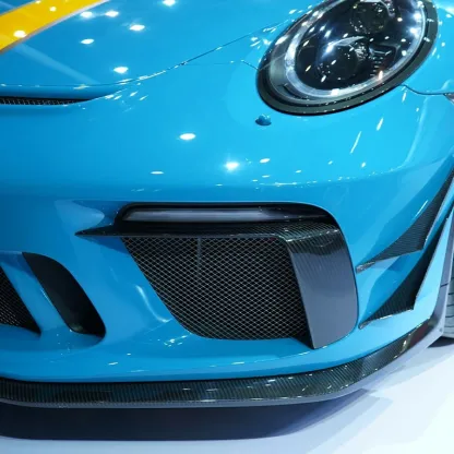 Asign Karbel Dry Carbon Fiber Front Bumper Upper Valences for Porsche 911 991.2 GT3 | Aero Canards Upgrade Kit