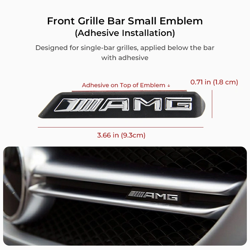 Asign AMG Front Grille Emblem Badge for Mercedes-Benz A/C/E-Class