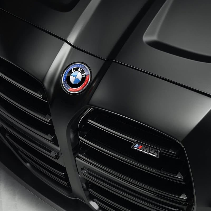 Asign BMW Blue & Red 50th Anniversary Emblem For BMW 1/2/3/4/5/6/7/8 Series
