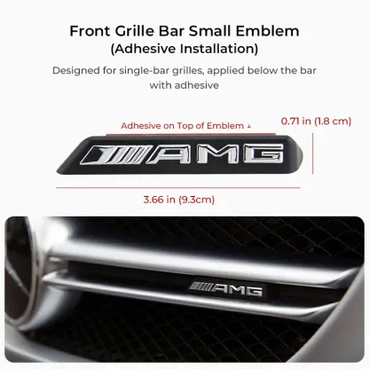 Asign AMG Front Grille Emblem Badge for Mercedes-Benz A/C/E-Class