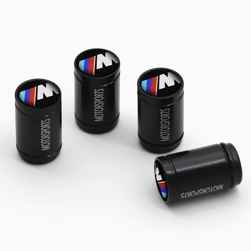 Asign BMW Tire Valve Cap Aluminum Alloy Black/Red/Blue Two Logo Styles