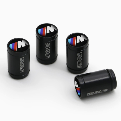 Asign BMW Tire Valve Cap Aluminum Alloy Black/Red/Blue Two Logo Styles