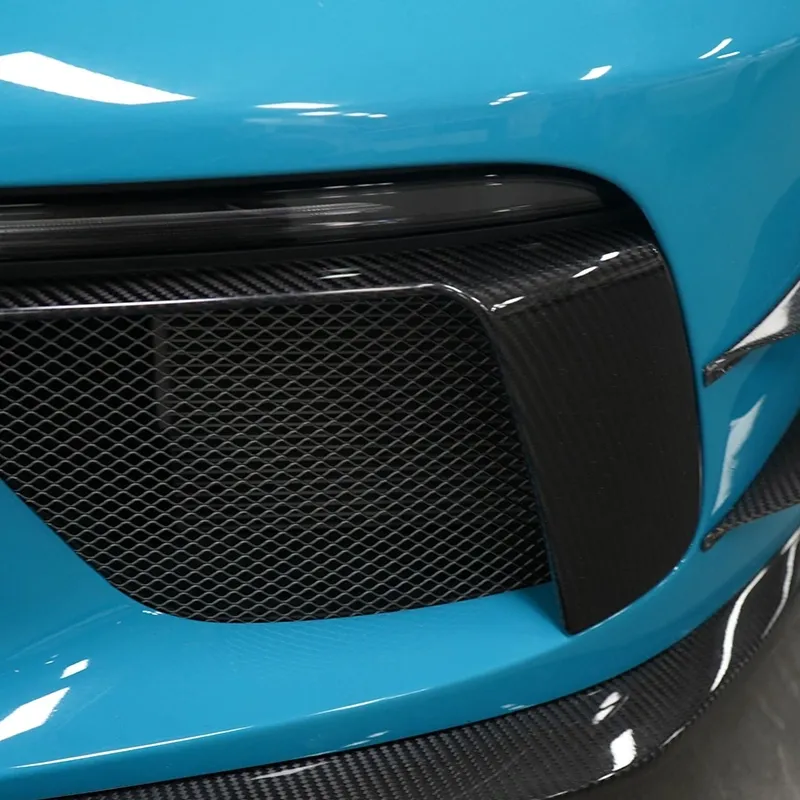 Asign Karbel Dry Carbon Fiber Front Bumper Upper Valences for Porsche 911 991.2 GT3 | Aero Canards Upgrade Kit