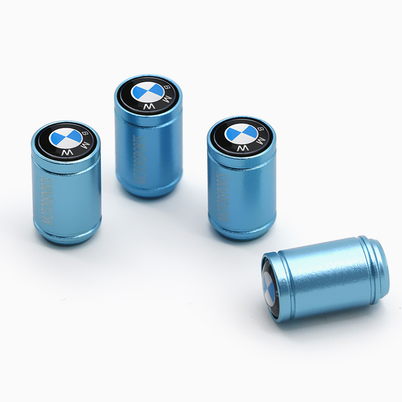 Asign BMW Tire Valve Cap Aluminum Alloy Black/Red/Blue Two Logo Styles