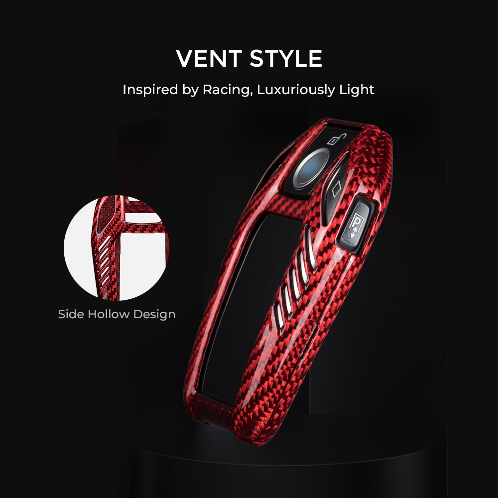 Asign Carbon Fiber Car Key Fob Cover Shell Case For BMW Keys