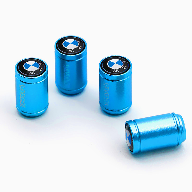 Asign BMW Tire Valve Cap Aluminum Alloy Black/Red/Blue Two Logo Styles