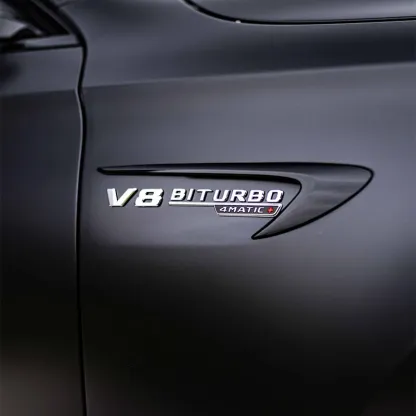 Asign Gloss Fender Side Badge Trim For Mercedes A/B/C/E Class