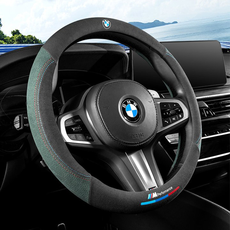 Asign Leather  Suede Steering Wheel Cover For BMW