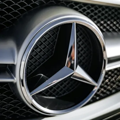 Asign Blackout Emblem for Mercedes-Benz – Front Grille & Trunk Badge