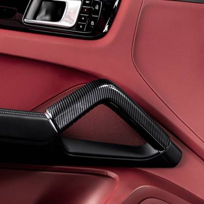 Asign Carbon Fiber Texture Door Handle & Center Console Armrest Trim – Custom Fit for Porsche Cayenne (2011–2025)