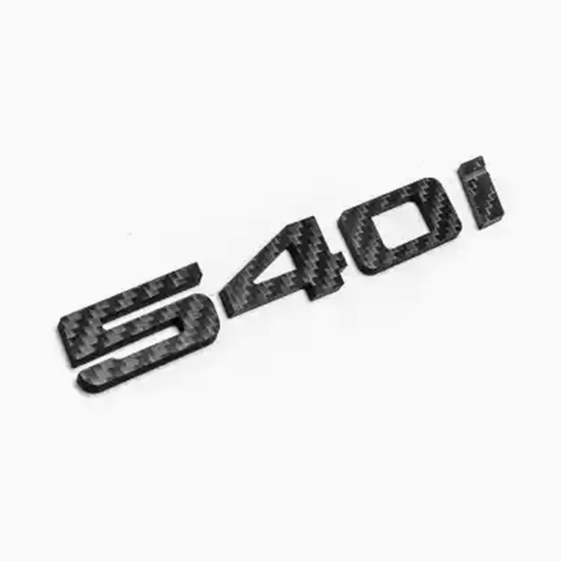 Asign 3D Sport Badge Kit for BMW - ABS Black Chrome/Carbon Fiber