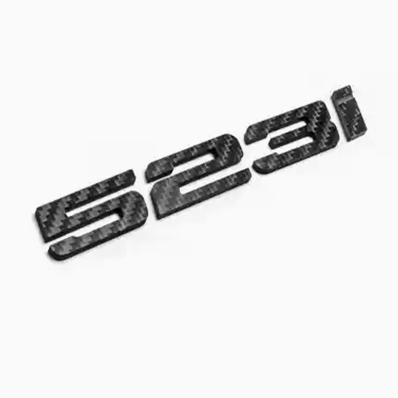 Asign 3D Sport Badge Kit for BMW - ABS Black Chrome/Carbon Fiber
