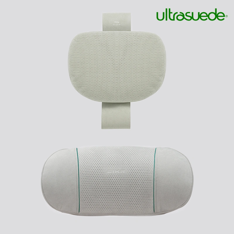 Asign Zero Gravity Plus Ultrasuede® Lumbar & Headrest Pillow– Ergonomic Memory Foam Support for Car