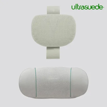 Asign Zero Gravity Plus Ultrasuede® Lumbar & Headrest Pillow– Ergonomic Memory Foam Support for Car