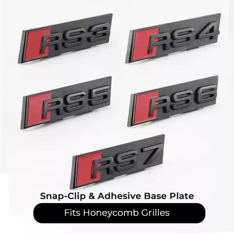 Asign Audi Grille Emblem - Fits Both Honeycomb & OEM Grilles