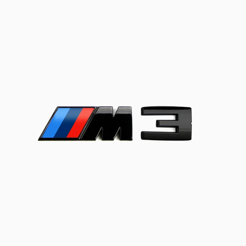 Asign 3D Sport Badge Kit for BMW - ABS Black Chrome/Carbon Fiber