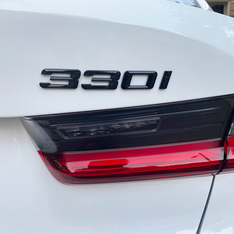 Asign 3D Sport Badge Kit for BMW - ABS Black Chrome/Carbon Fiber
