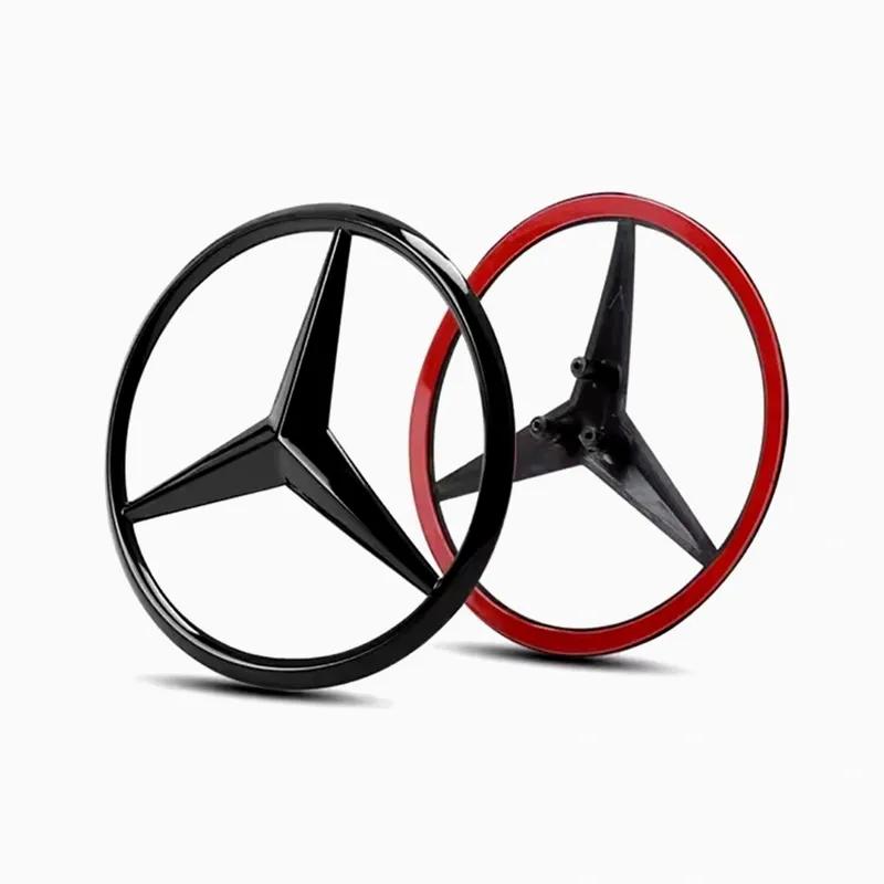 Asign Blackout Emblem for Mercedes-Benz – Front Grille & Trunk Badge