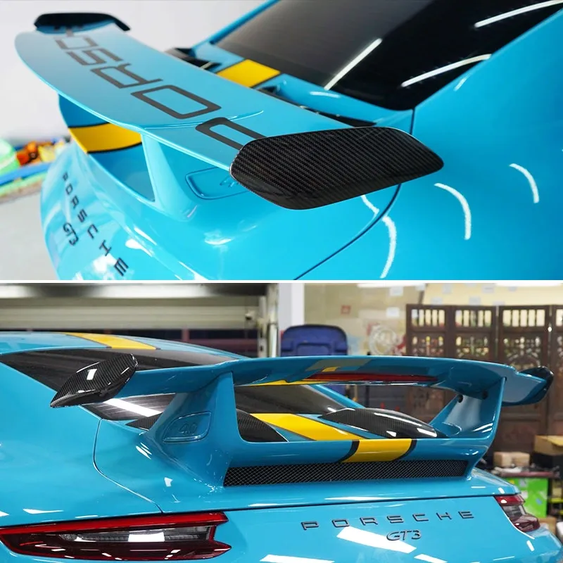 Asign Dry Carbon Rear Spoiler Wing Side Blades for Porsche 911/991.2 GT3/GT3RS