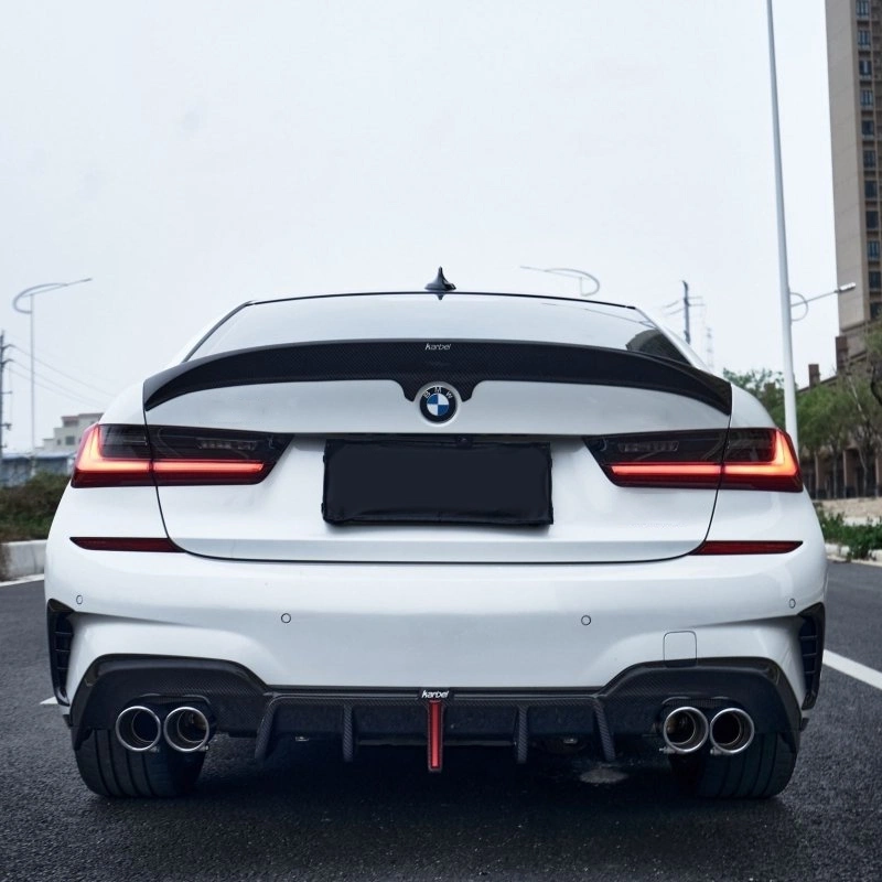 Asign Pre-preg Carbon Fiber Round-Edge Rear Spoiler for BMW M3 G80 / 3 Series 330i M340i G20
