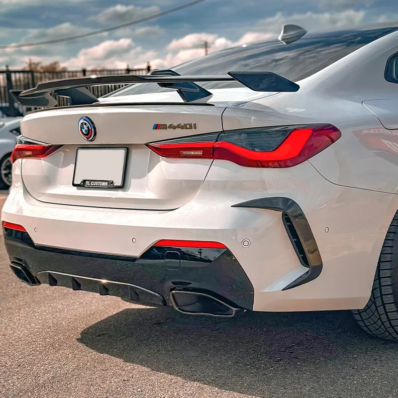 Asign Dry Carbon Fiber Rear Bumper Frames for BMW 4 Series G22 G23 (M-Sport) 430i M440i 2020-ON