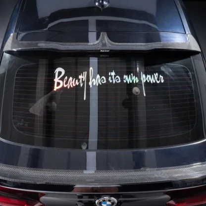 Asign Dry Carbon Fiber Rear Spoiler Kit (Roof + Trunk) for BMW X4 / X4M (G02 / F98) 2019-ON