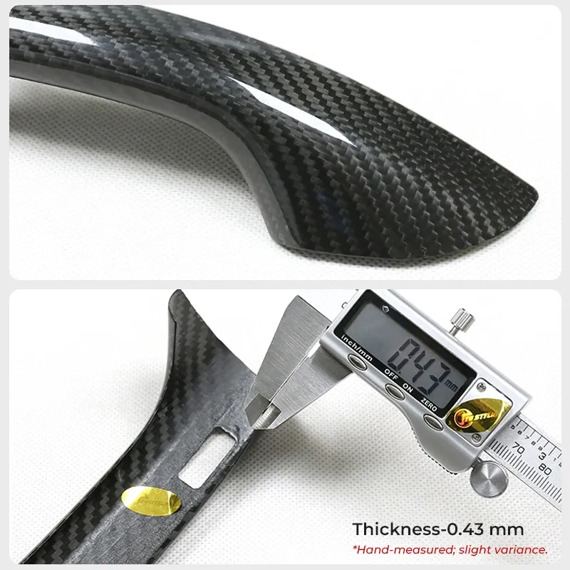 Asign Dry Carbon Fiber Door Handle Cover for Audi A6 / S6 / RS6 / Q8 / RSQ8