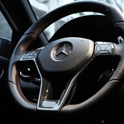 Asign Carbon Fiber Overlaid Steering Wheel Trim for Mercedes-Benz (Multi-Fitment | 2010-2014 Models)