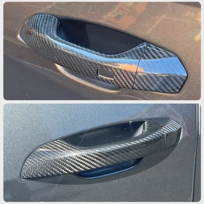 Asign Dry Carbon Fiber Door Handle Cover for Audi A6 / S6 / RS6 / Q8 / RSQ8