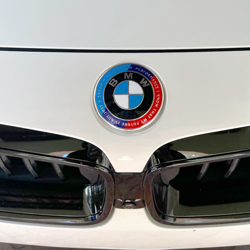 Asign BMW Blue & Red 50th Anniversary Emblem For BMW 1/2/3/4/5/6/7/8 Series