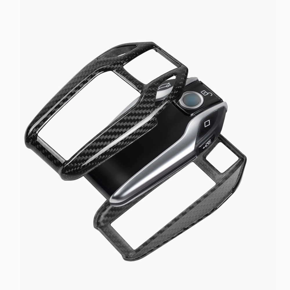 Asign Carbon Fiber Car Key Fob Cover Shell Case For BMW Keys