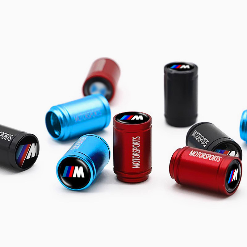 Asign BMW Tire Valve Cap Aluminum Alloy Black/Red/Blue Two Logo Styles