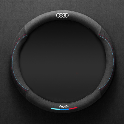 Asign Leather  Suede Steering Wheel Cover For Audi