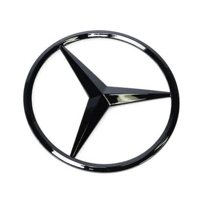 Asign Blackout Emblem for Mercedes-Benz – Front Grille & Trunk Badge