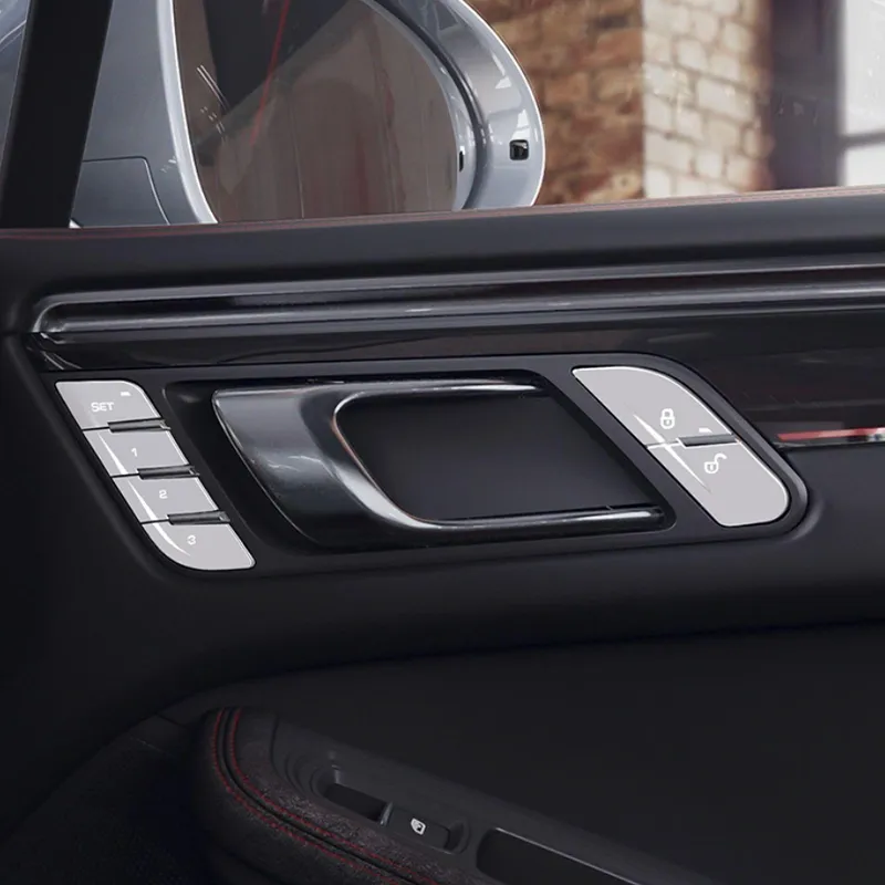 Asign Silver Chrome Door Switch Trim for Porsche Macan (2014–2024)
