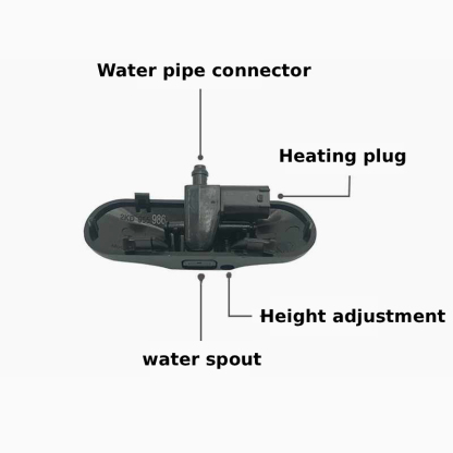 Asign Windshield Washer Nozzles for Audi Vehicles