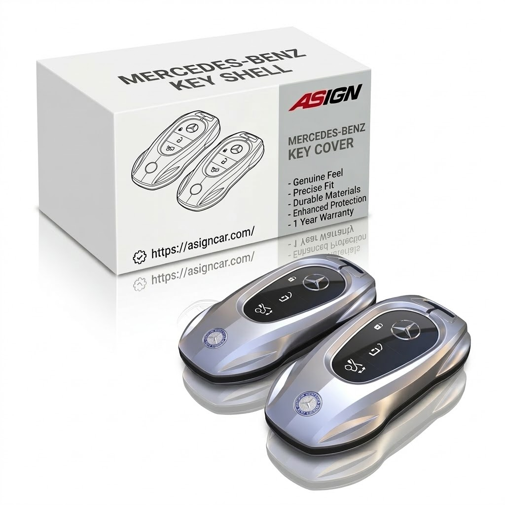 Asign Metal Key Fob Cover for Mercedes-Benz